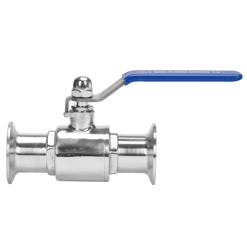 DERNORD 1.5" Tri-Clamp Ball Valve Stainless Steel 304,PTFE Lined. (1 inch Tube OD) - Image 4